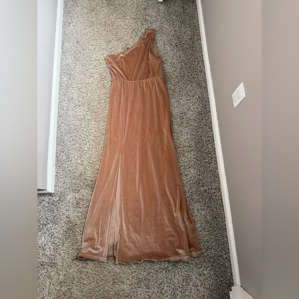 Tatiana Velvet One Shoulder Maxi Dress